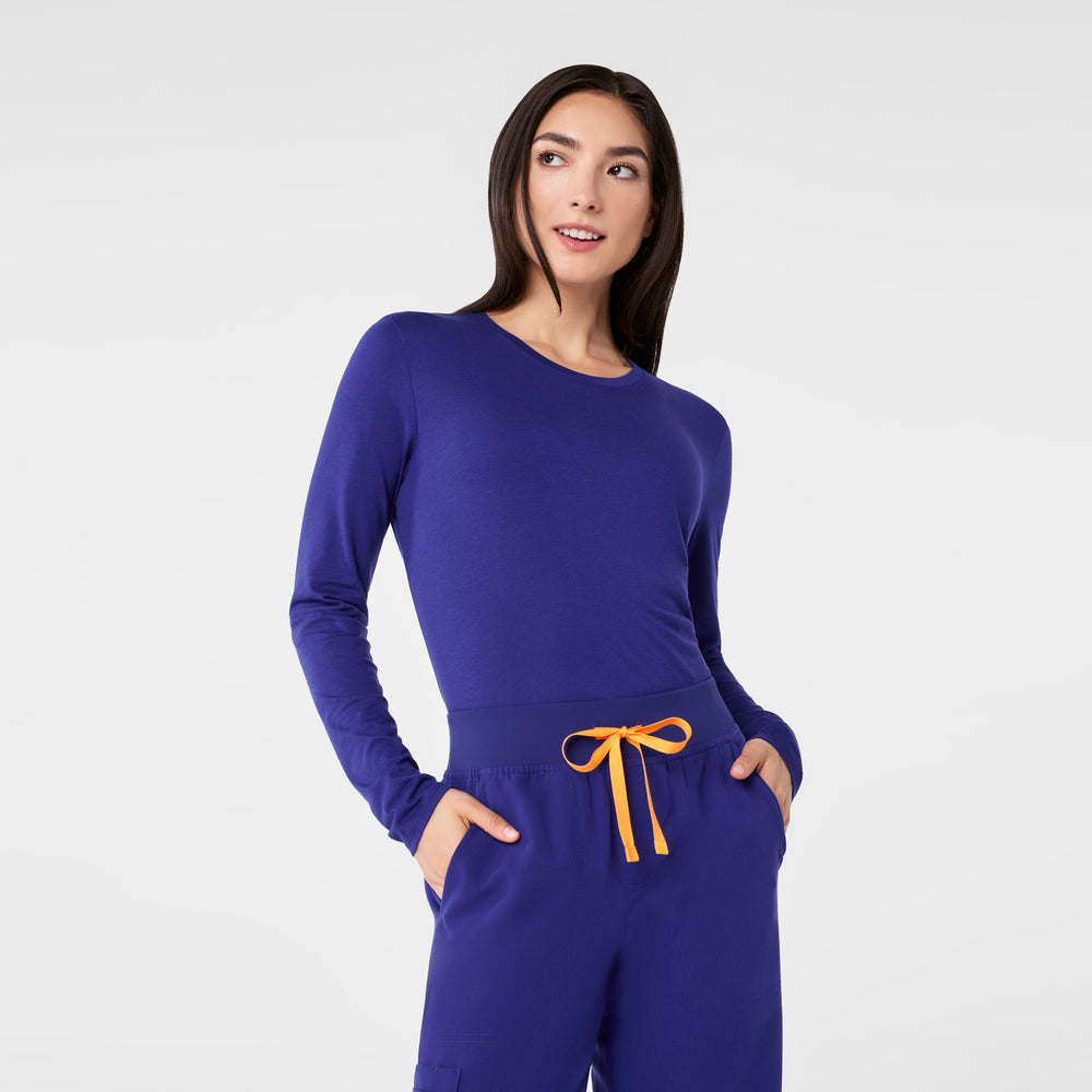Women's Deep Royal Blue Supersoft - Longsleeve Underscrub