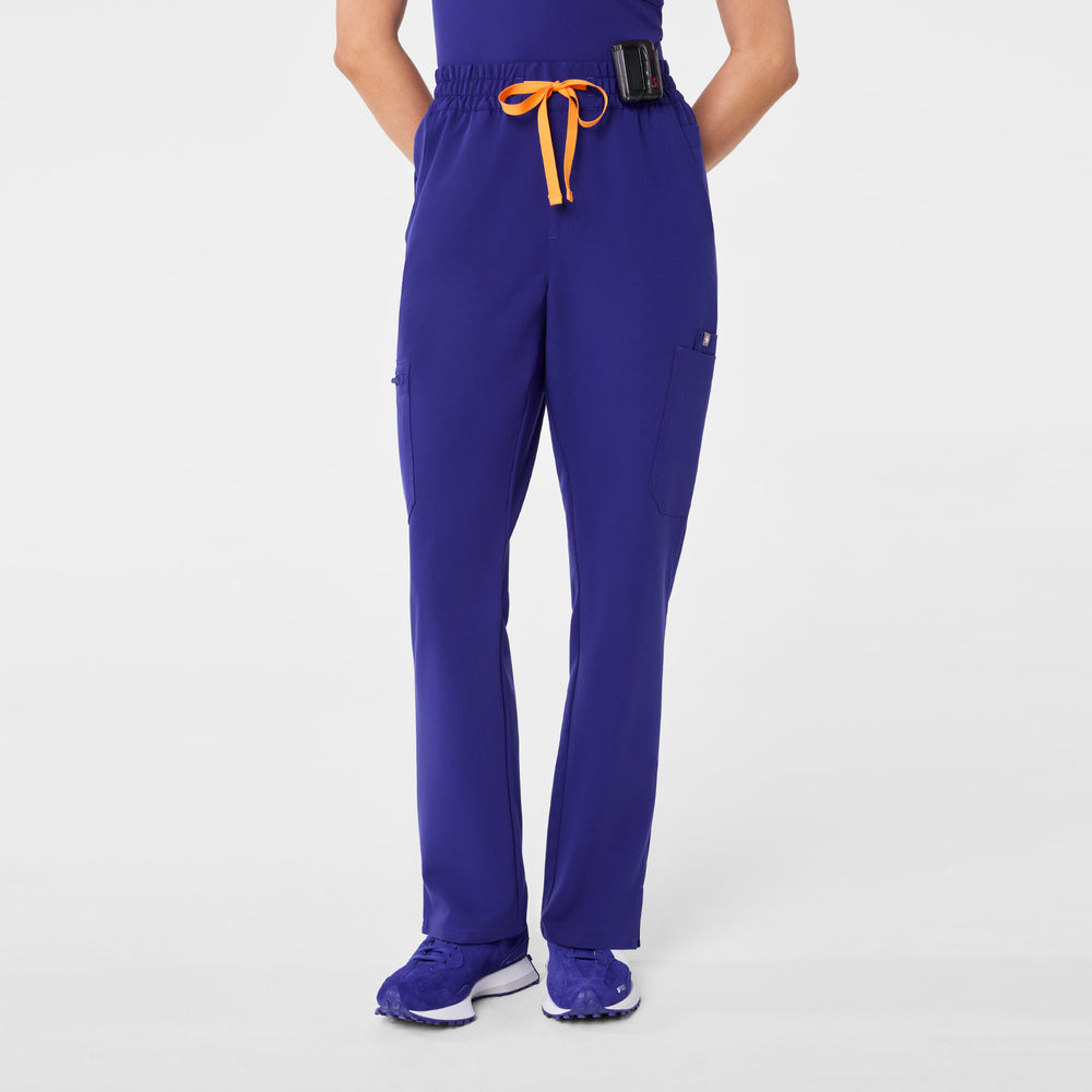 women's Deep Royal Blue High Waisted Dowa - Tall Scrub Pants