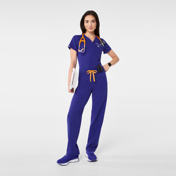 Women's Deep Royal Blue Livingston High-Rise- Straight-Leg Scrub Pant™