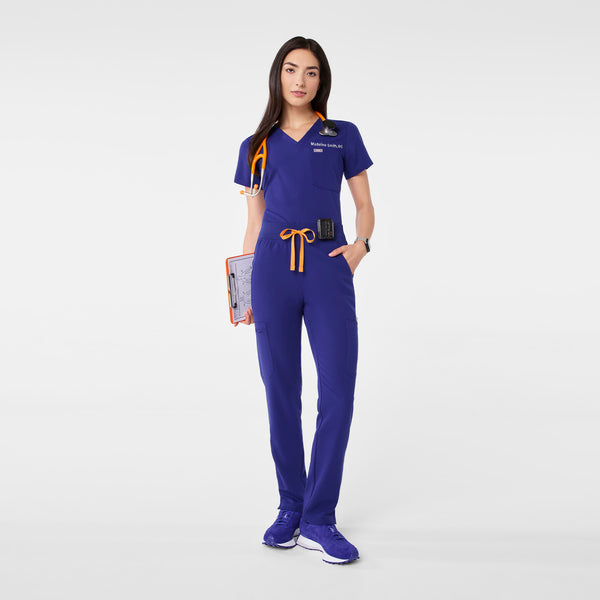 Women's Deep Royal Blue Yola High-Rise Slim  - Petite  Scrub Pant™