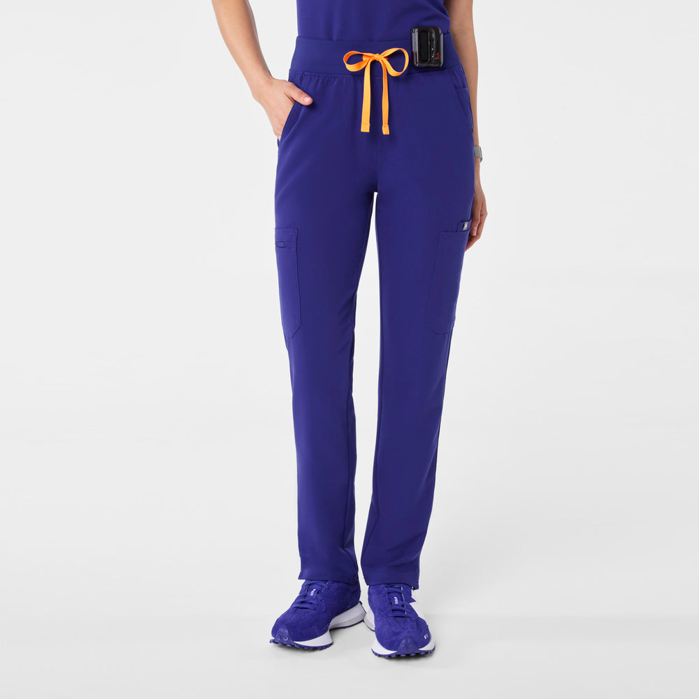 women's Deep Royal Blue High Waisted Yola - Skinny Scrub Pant™