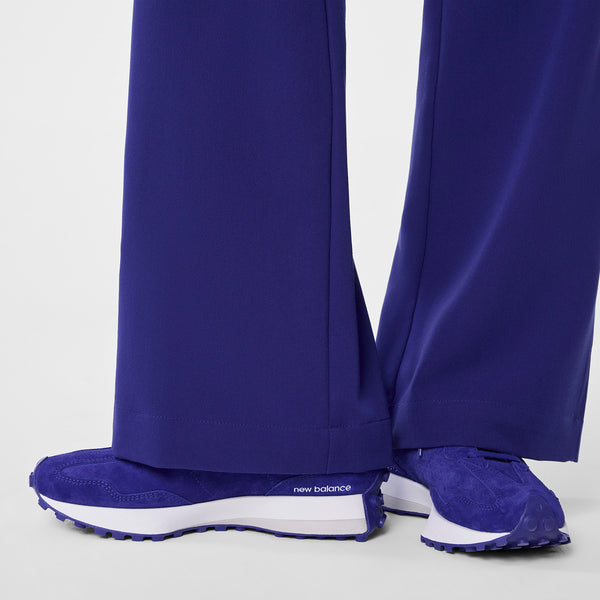 Women's Deep Royal Blue Isabel High-Rise Wide-Leg - Scrub Pant