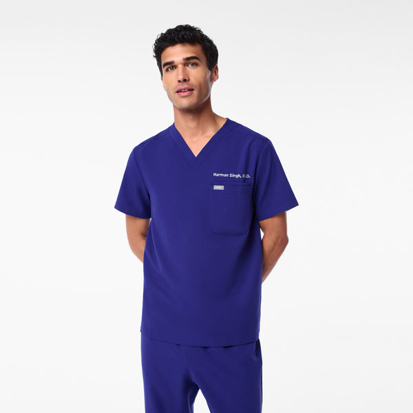 Men's Deep Royal Blue Leon -  Scrub Top™