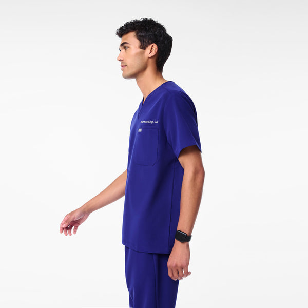 Men's Deep Royal Blue Leon -  Scrub Top™