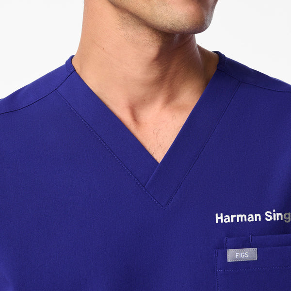Men's Deep Royal Blue Leon -  Scrub Top™
