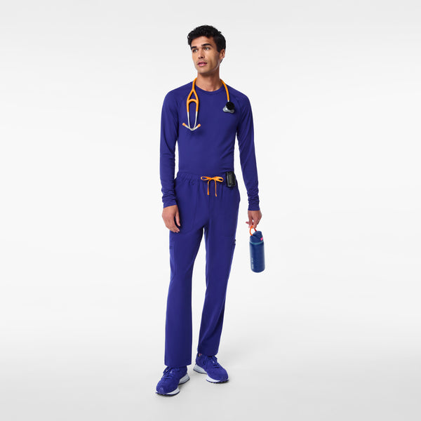 Men's Deep Royal Blue Makato Seamless - Long-Sleeve Underscrub