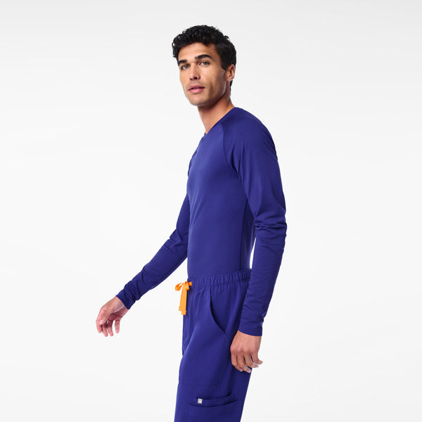 Men's Deep Royal Blue Makato Seamless - Long-Sleeve Underscrub