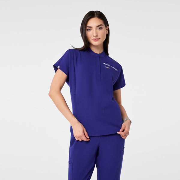 Women's Deep Royal Blue Montex Relaxed Scrub Top
