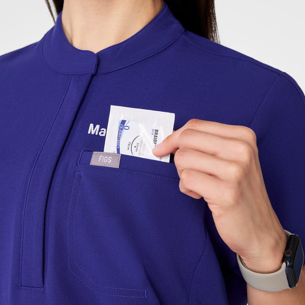 Women's Deep Royal Blue Montex Relaxed Scrub Top