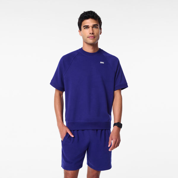 Men's Deep Royal Blue Elliot Short-Sleeve Sweatshirt