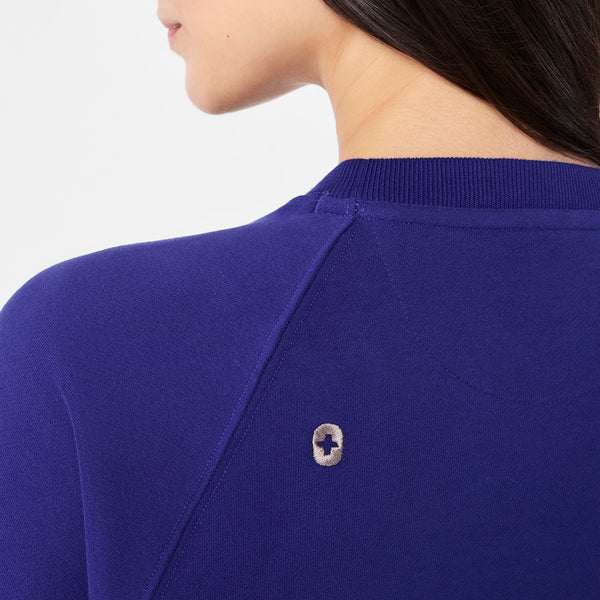 Women's Deep Royal Blue Evelyn Short-Sleeve Sweatshirt