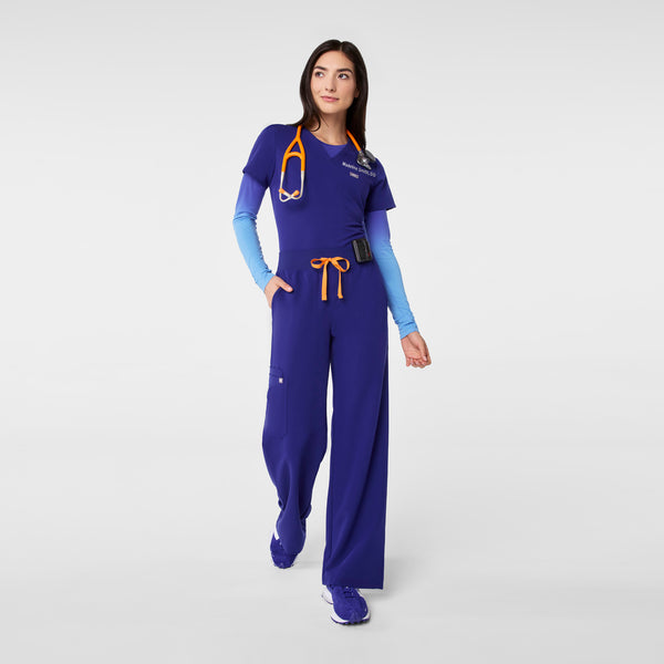 Women's Ombre Deep Royal Blue Salta  - Long-Sleeve Underscrub