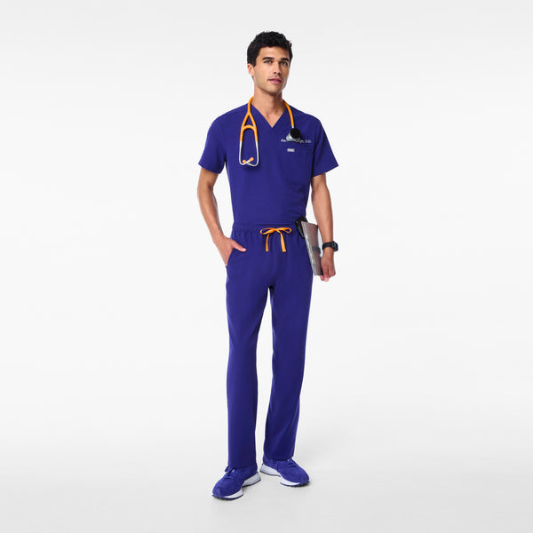 Men's Deep Royal Blue Pisco - Short Straight-Leg  Scrub Pant™