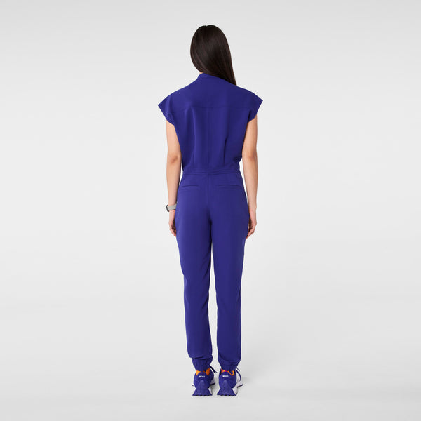 Women's Deep Royal Blue Rafaela Cargo - Petite ScrubJumpsuit™