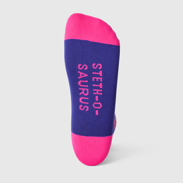 unisex Deep Royal Blue Steth-O-Saurus - Compression Socks