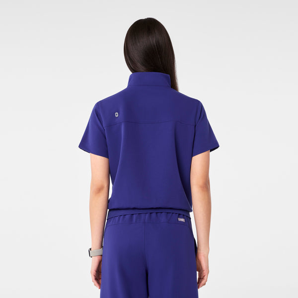 Women's Deep Royal Blue Torrella - ¼ Zip Scrub Top
