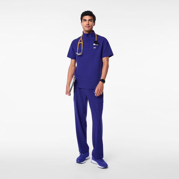 Men's Deep Royal Blue Walden Mock-Neck - Scrub Top