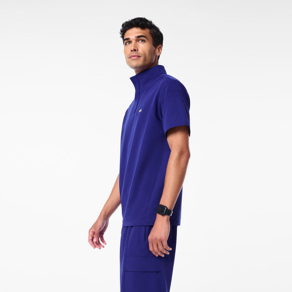 Men's Deep Royal Blue Walden Mock-Neck - Scrub Top