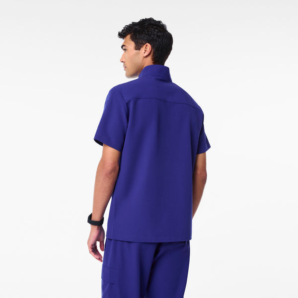Men's Deep Royal Blue Walden Mock-Neck - Scrub Top