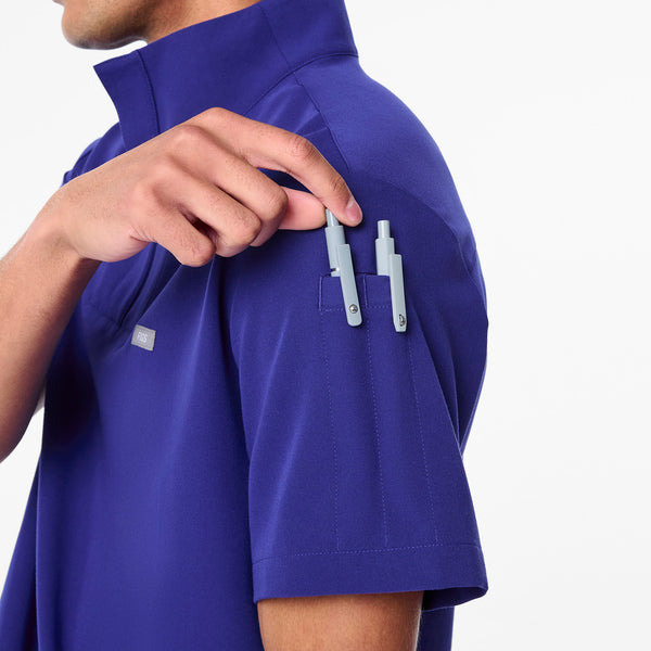 Men's Deep Royal Blue Walden Mock-Neck - Scrub Top