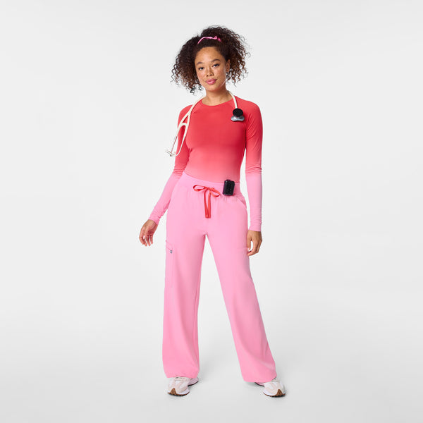 Women's Ombre Sunrise Pink Salta  - Long-Sleeve Underscrub
