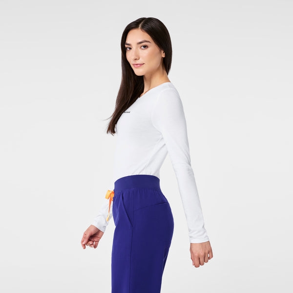 Women's Optic White 100% Awesome - Long-Sleeve Underscrub