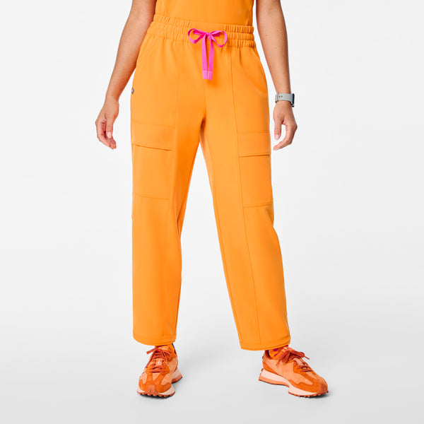 Women's Creamsicle Giuliana High-Rise Barrel-Leg - Petite Scrub Pant