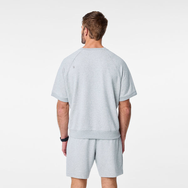 Men's Heather Grey Elliot Short-Sleeve Sweatshirt
