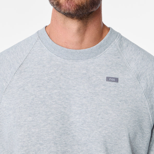 Men's Heather Grey Elliot Short-Sleeve Sweatshirt