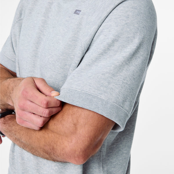 Men's Heather Grey Elliot Short-Sleeve Sweatshirt