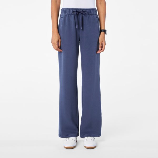 Women's Quiet Navy Hayden Vintage Wash Wide-Leg - Sweatpant