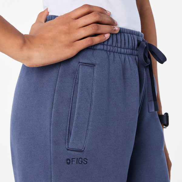 Women's Quiet Navy Hayden Vintage Wash Wide-Leg - Sweatpant