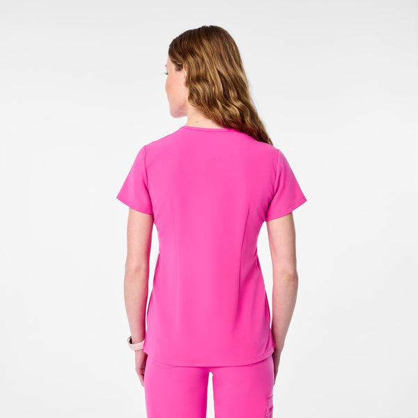 Women's Rapid Response Pink Catarina Petite -  Scrub Top™