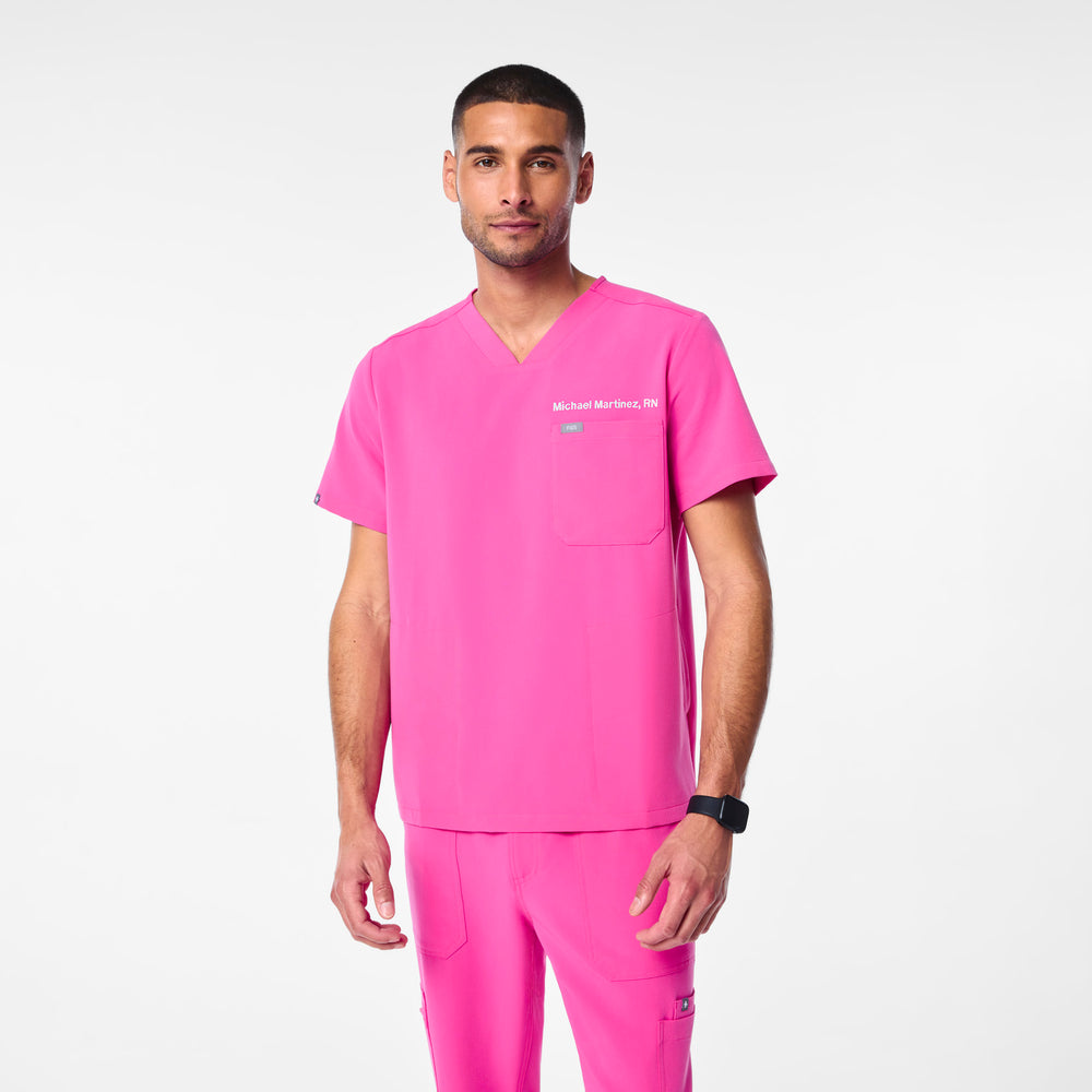men's Rapid Response Pink Chisec - Three-Pocket Scrub Top™