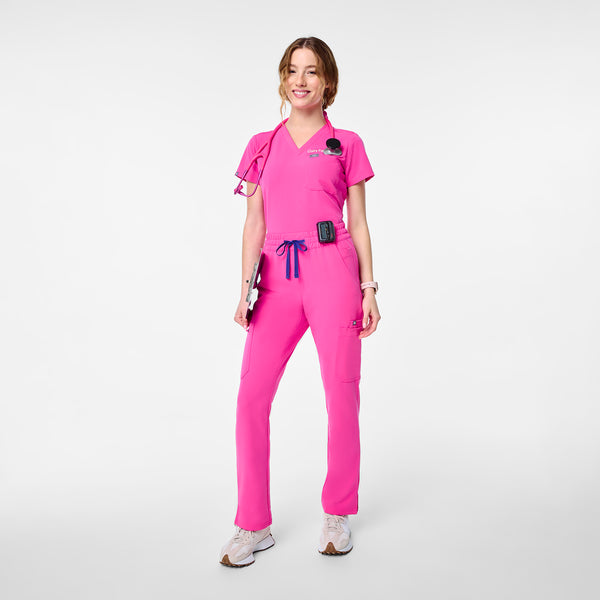 Women's Rapid Response Pink Dowa High-Rise Straight-Leg - Scrub Pant