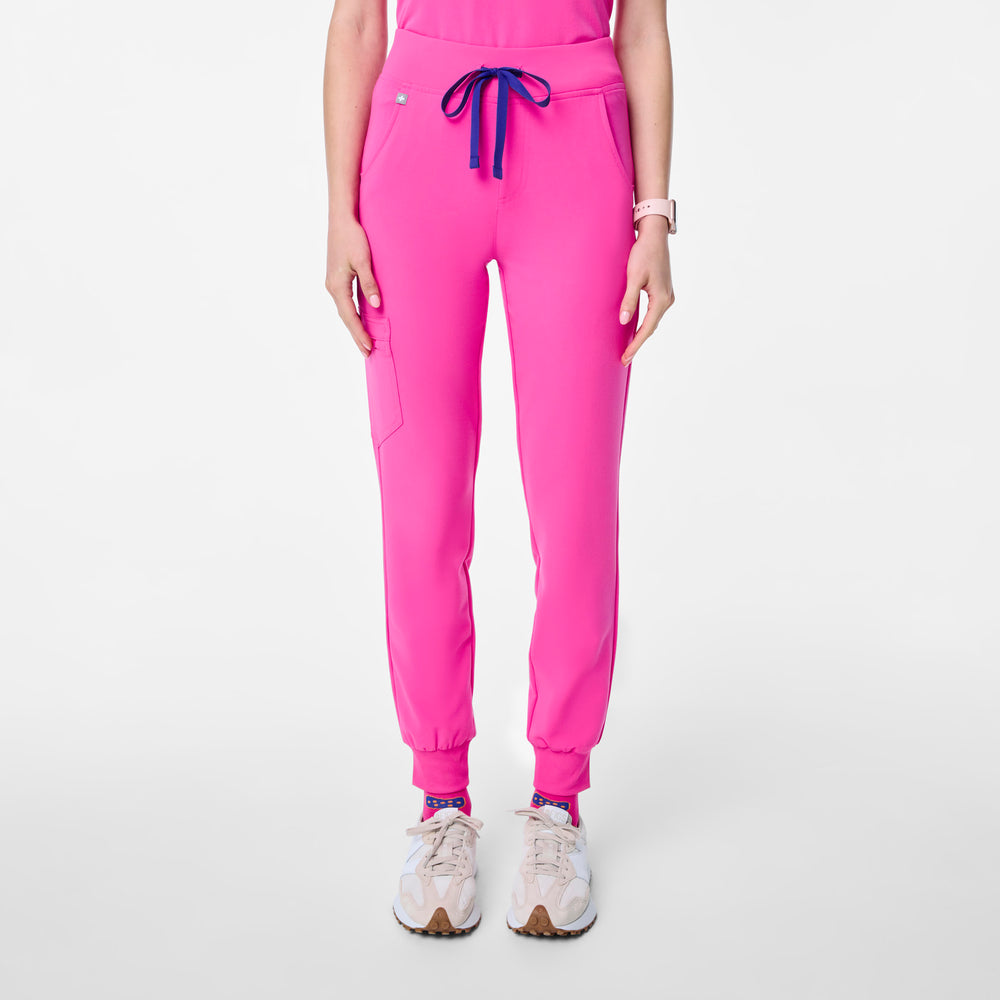 women's Rapid Response Pink High Waisted Zamora - Jogger Scrub Pant™