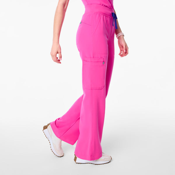 Women's Rapid Response Pink Isabel High-Rise Wide-Leg - Scrub Pant
