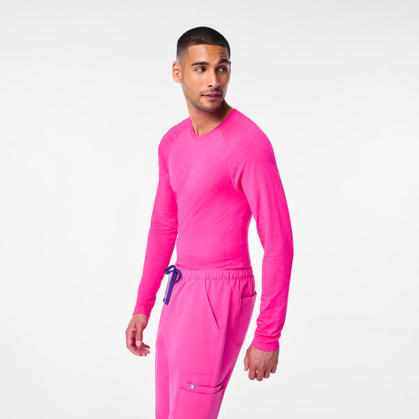 Men's Rapid Response Pink Makato Seamless - Long-Sleeve Underscrub