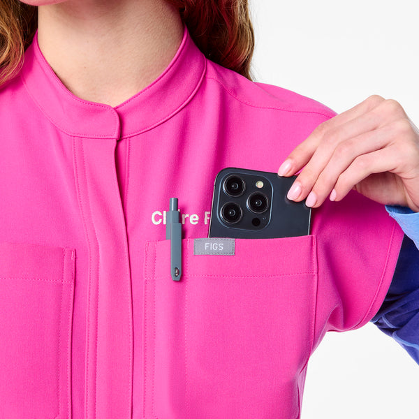 Women's Rapid Response Pink Rafaela Cargo - Petite ScrubJumpsuit™