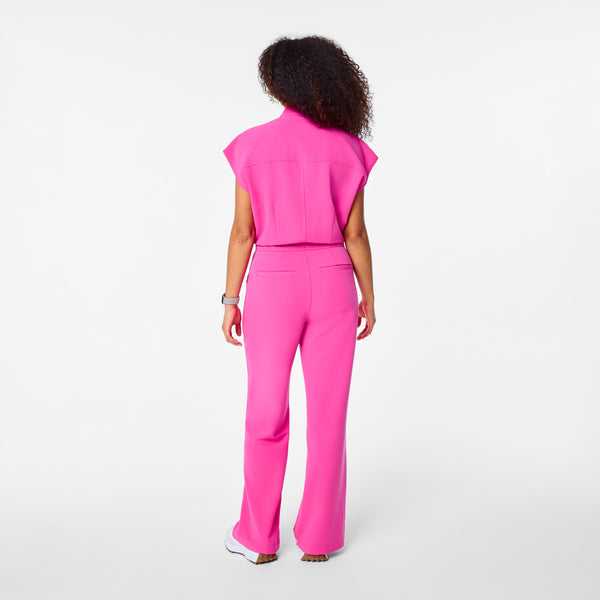 Women's Rapid Response Pink Rafaela Wide-Leg - Petite ScrubJumpsuit™