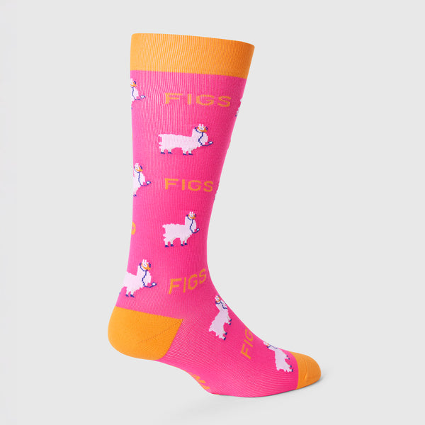 Unisex Rapid Response Pink Trauma Llama - Compression Socks