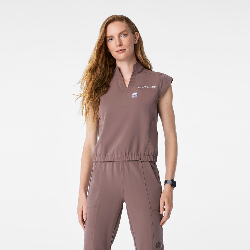 Women's Smokey Taupe STAR WARS™ | FIGS - Scrub Top