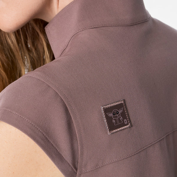 Women's Smokey Taupe STAR WARS™ | FIGS - Scrub Top