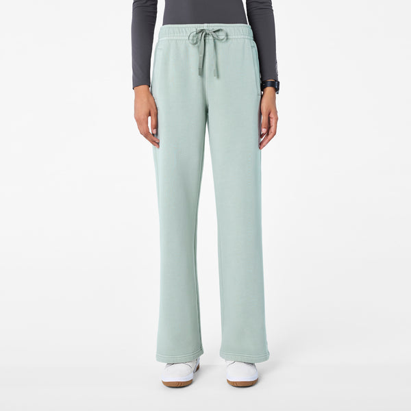 Women's Soft Sage Hayden Vintage Wash Wide-Leg - Sweatpant