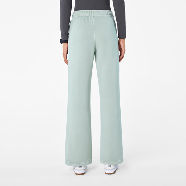 Women's Soft Sage Hayden Vintage Wash Wide-Leg - Sweatpant
