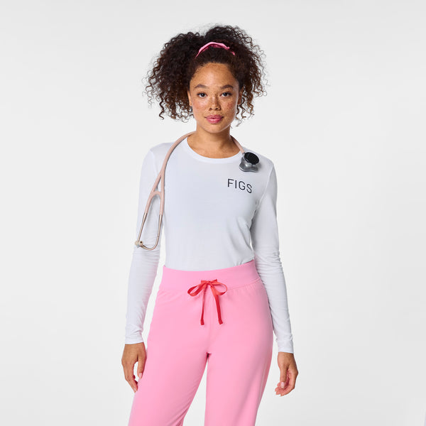 women's Optic White Spring - Longsleeve Underscrub