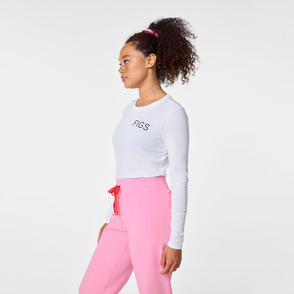 women's Optic White Spring - Longsleeve Underscrub