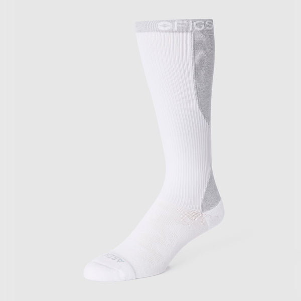 Unisex Optic White FIGS | ArchTek® 15-20 mmHG - Compression Socks