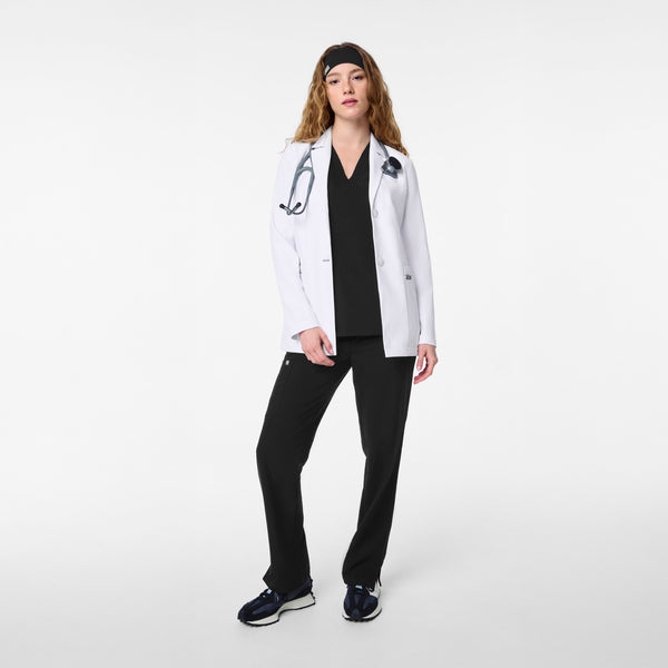 Women's White Bellevue - Short Slim Lab Coat
