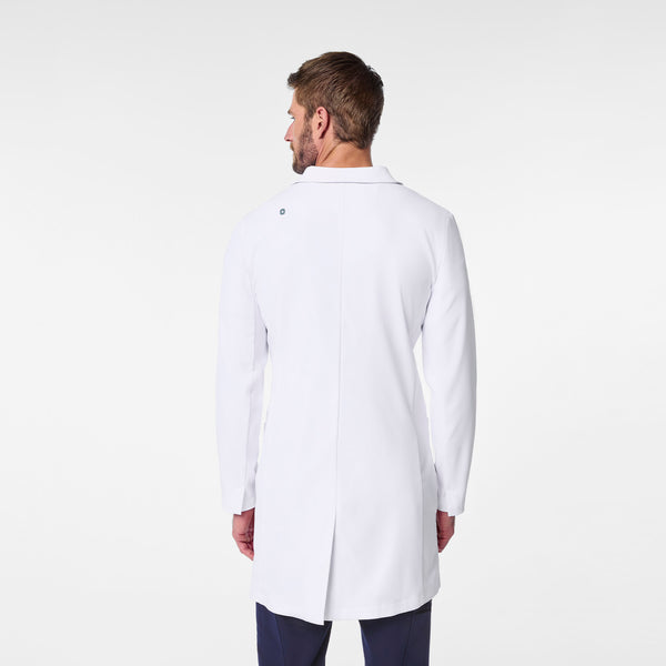 Men's White Harlem - Long Slim Lab Coat
